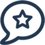 icono oscuro logo estrella