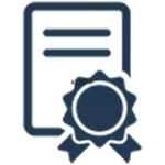 icono oscuro certificado